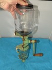 Antique  Arcade Number 4 Coffee Grinder Wall Mount Old Green Complete Original