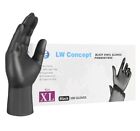 Lw Disposable Black Vinyl  Gloves Powder Free 5mil 1000 Pcs Xl