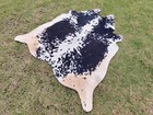 Geniune Brindle Cowhide Rug Leather Cowskin Area Rug Hair On Leather For Home 
