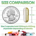 Size 1 Empty Capsules - 100 Count Clear Empty Vegan   Vegetarian Capsules - D   