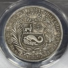 1889 Tf Peru 1 Sol Silver Coin - Anacs Vf 25