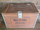 Rare Ray-o-vac Wooden Case For Triple Use Dry Battery C Circuits Esp On Grid