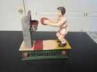 Vintage Basketball Mechanical Bank- Cast Iron Player Coin Bank