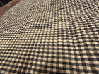 Longaberger Khaki Check Table Runner centerpiece Square Fabric euc