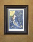 Marc Chagall    the Wedding    Framed   Double-mat Lithograph Coa Facsimile Signed