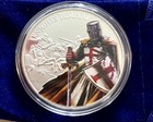 3d Embossed Templar Knight Coin Sigillum Militum Xpisti Red Cross Collectible
