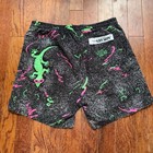 Vintage 1980s Gecko Hawaii    wild Gecko    Surf Shorts Xl 6    Inseam Made In Usa
