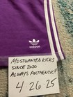 Nwt Adidas Blocked 3 Stripes Active Purple Shorts Men   s Sz Xl Free Ship 