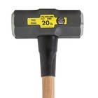 Collins 20 Lb Steel Double Face Sledge Hammer 36 In  Hickory Handle