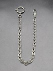 Antique Art Deco Nickel Single Albert Pocket Watch Chain germany circa 1930