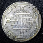 Brazil Jo  o  Silver 1813 B 960 Reis Bahia Struck Over 8 Reales Xf Km  307 1  0 