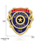 Resident Evil Officer Raccoon Police 1969 Chest Brooch Badge Metal Pin Figure