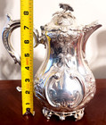 Antique Victorian Martin Hall   Co  Hallmarked Silver Plate Ornate Coffee Pot