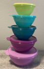 Brand New Set Of 5  Tupperware Nesting Wonderlier Bowls With Lids