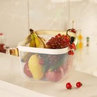 New-3 Pack Metal Mesh Steel Basket  Storage Organizer Basket Multi-function Hang