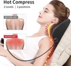 Boriwat Back Massager Cushion With Heat  3d Kneading Massage Pillow - Black