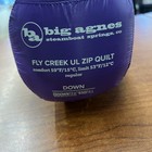 Big Agnes Fly Creek Ul Zip Quilt Color Purple Size Regular - Brand New With Tags