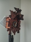Handcrafted Black Forest Cuckoo Clock Dance Figures Quartz German Design Musical