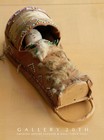 Amazing  Vtg Orig Apache Tribe Papoose   Doll  Bead Art Fur Rawhide Indian 50 s