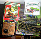 Ampack Dc Transformer  2 Vintage Ho Streetcars  Ho Scale Track  And  1977 Book