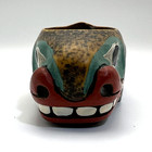  Vintage Canadian Resin Orca Seal Bowl Northwest Coast Tribal Style Hand Painted