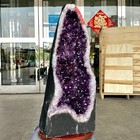 51 25lb Large Natural Amethyst Geode Quartz Crystal Cluster Cathedral Energy