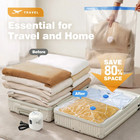 10 Pack Vacuum Storage Bags W  Electric Pump     Save Up To 80  Space - New