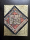 Vintage 1984 Antioch Bookplate Set Stained Glass Rose Complete Box 30 Pcs