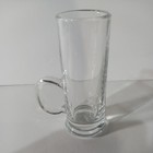 Vintage 4 Inch Tall Clear Shot Glass With Handle