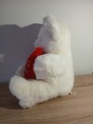 2007 Dan Dee Happy Valentine s Day 20 Plush Sweetheart Teddy White Plush Gift B4