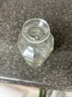 Vintage Glass Liquor Decanter  Heavy Pressed Or Cut Glass Bottle  10  Tall