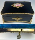 Rare Antique French Jewelry Box  Chocolatier s Confection Casket  Boissier Paris