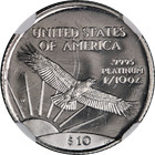 1997-w Platinum American Eagle  10 Ngc Pf70 Ultra Cameo Mercanti Signed Label