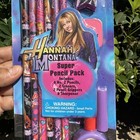 Hannah Montana Super Pencil Pack - Eraser  Sharpener  Pencil Grip    6 Pencils