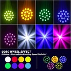 Xfalights 150w Moving Head Dj Light Led Beam Spot Wash Dmx 512 Prism Gobos