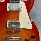 Custom Premium Lp Orange Flame Maple Top Electric Guitar Hh Pickups