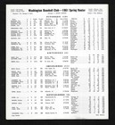 1961 Washington Senators Media Guide - Ex  