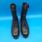 Vtg Addison Shoe Co  Leather Military Combat Boots Men s 12r Black Steel Toe