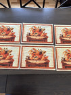 Fall Placemats Thanksgiving Six Orange  18  X 13 