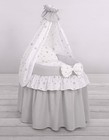 Doll s Bed Moses Basket For Dolls With Canopy Laura Gray