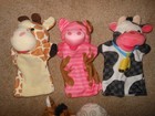Melissa   Doug Animal Hand Puppets  set Of 5  Pig  Sheep  Cow  Horse  Giraffe 