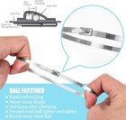 50pcs Stainless Steel Metal Cable Ties Zip Wrap Exhaust Heat Straps Marine Grade