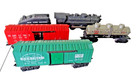 Marx 666 Diecast Steam Engine W newyork Central Tender   3 Freight Cars -used