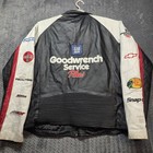 Dale Earnhardt Nascar Men   s Leather Racing Jacket Xl Black Red Gm Goodwrench
