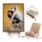Wedding Guest Book Alternative Drop Top Frame With Display Stand Guestbook