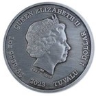 2023 Tuvalu Gods Of Olympus Artemis Antiqued 1 Oz Silver Coin In Capsule