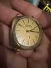 1972 Bulova Accutron 218 Date N2 10k Gold Plate   Tuning Fork Parts Or Repair