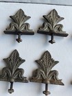 6 Vtg Antique Architectural Cast Iron Fence Gate Topper Finials Hardware Retro