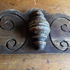 Vintage Carved Wooden Top Old Pediment  Furniture Wood 17   