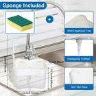 Dish Soap Dispenser - Countertop Kitchen  Sink Dish Washing Soap White
